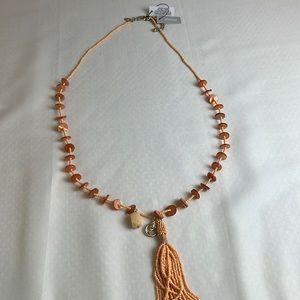 Chico's | Women's Taylor Nectarine Beaded Tassel Necklace